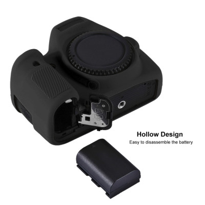 PULUZ silikónové puzdro pre Canon EOS 6D (čierne)