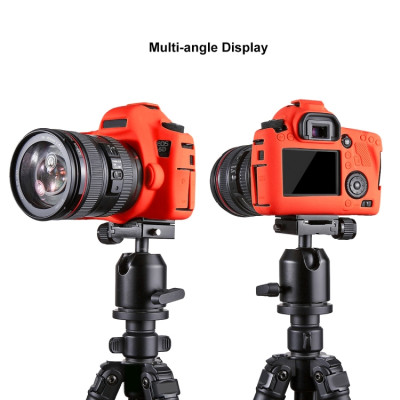 PULUZ silikónové puzdro pre Canon EOS 6D (červené)