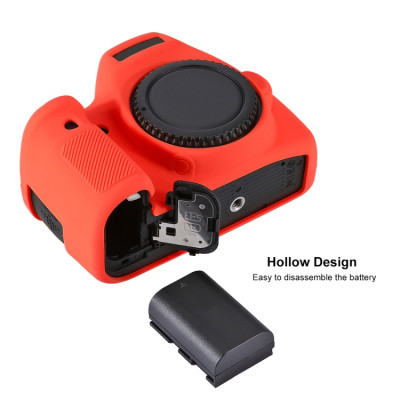 PULUZ silikonové pouzdro pro Canon EOS 6D (červené)