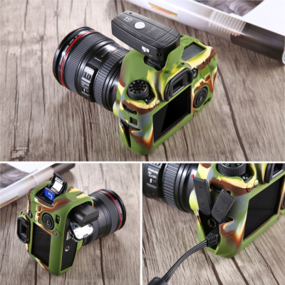 PULUZ silikónové puzdro pre Canon EOS 6D (kamufláž)