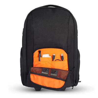 Foto batoh, velká brašna, kolečka, teleskopická rukojeť 55x35x19 cm