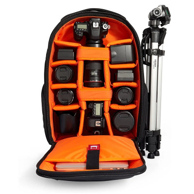 Foto batoh, velká brašna, kolečka, teleskopická rukojeť 55x35x19 cm