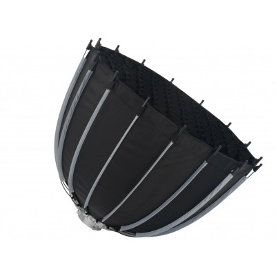 Parabolický hlboký softbox 70 cm, rýchle skladanie s voštinou, adaptér Bowens