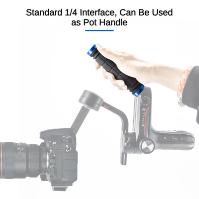 Hliníková rukojeť ke stabilizátoru, fotoaparátu, kameře a jiné - WB-135 Black