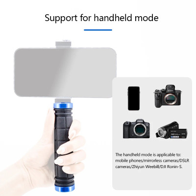 Hliníková rukojeť ke stabilizátoru, fotoaparátu, kameře a jiné - WB-135 Black