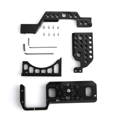 Klec s dřevěnou rukojetí pro fotoaparát Sony A6000 / A6100 / A6300 / A6400