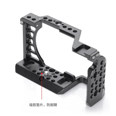 Klec s dřevěnou rukojetí pro fotoaparát Sony A6000 / A6100 / A6300 / A6400