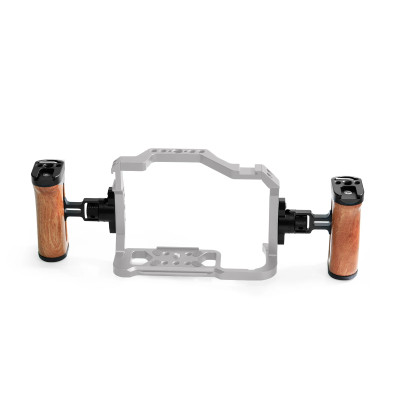 Dřevěná rukojeť pro fotoaparáty DSLR s držákem Cold Shoe LP-096