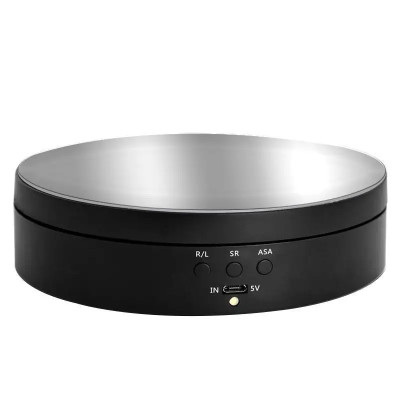 Otočný motorizovaný podstavec pro produktovou fotografii, 13,8 cm, ND138 černý