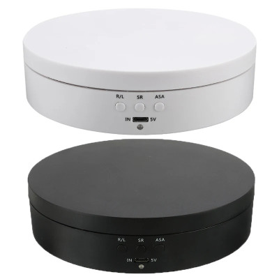 Otočný motorizovaný stojan na fotografovanie produktov, 13,8 cm, ND138 biely