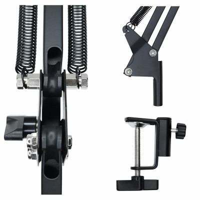 RAYYU Držiak, rameno mikrofónu, 70 cm, čierny