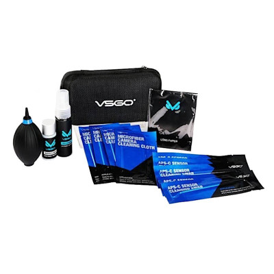 Čistiaca súprava VSGO DKL-20 na starostlivosť o fotografické vybavenie v pevnom puzdre