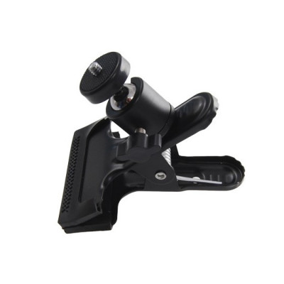 Klips studiová kovová svorka s kulovou hlavou s 1/4" šroubem