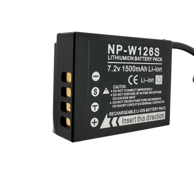 Atrapa batérie DB W126S pre Fuji X-A1, X-A2, X-A3, X-E1, X-E2, X-M1, X-Pro, X-T1, X-T2, X-T10, HS33EXR, HS35EXR, HS50EXR