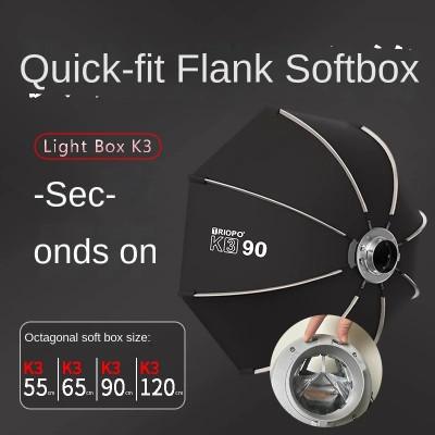 Softbox Triopo K3-55 s držiakmi Bowens + voština ( mriežka ) 55 cm