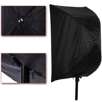 Dáždnik softbox čierny 50 x 70 cm s voštinovým plástom