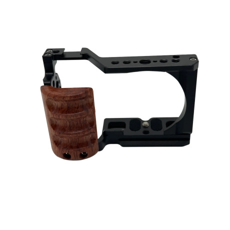 Klietka na fotoaparát Sony ZV-E10 s drevenou rukoväťou