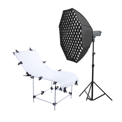 Skládací fotografický stůl 60 x 120 cm, bílí, FS60*130