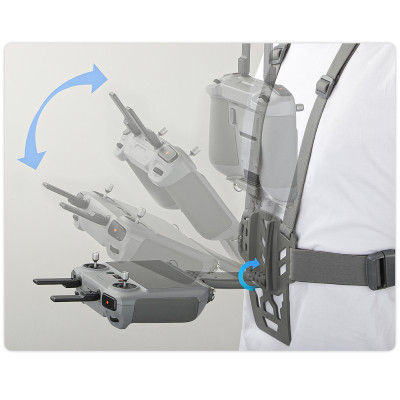 Sunnylife ZJ773-GY Postroj na upevnenie ovládača na hrudník pre DJI RC 1, DJI RC 2