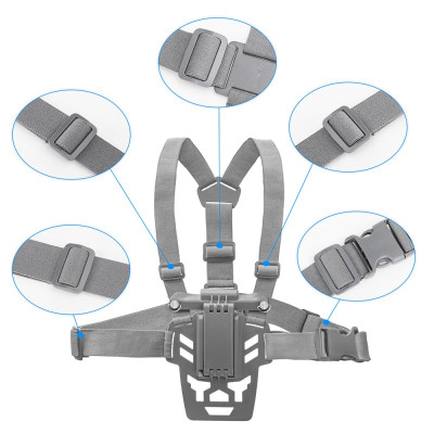 Sunnylife ZJ773-GY Postroj na upevnenie ovládača na hrudník pre DJI RC 1, DJI RC 2