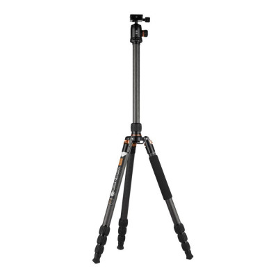 Genesis Base C3 Kit oranžový + BH-34 - Fotografický karbonový stativ s kulovou hlavou a brašnou