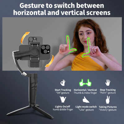 M3 3-osý AI gimbal pro mobilní telefon