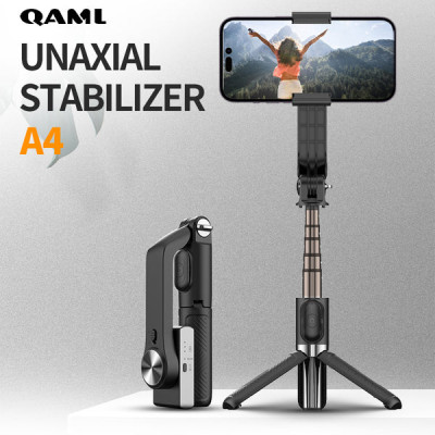 Stabilizátor A4 s 1 osou, teleskopická selfie tyč s mini statívom a diaľkovým ovládaním