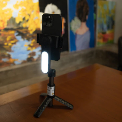 A6 1 osý stabilizátor, teleskopická selfie tyč, mini stativ, dálkové ovládání