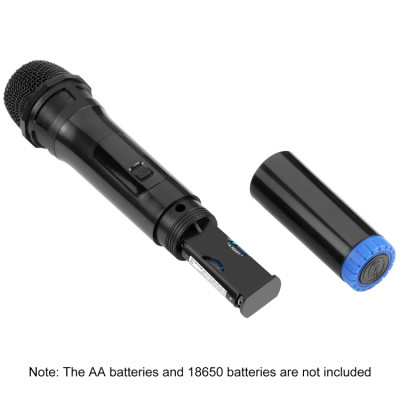 Bezdrôtový dynamický mikrofón PULUZ UHF s LED displejom (zlatý)