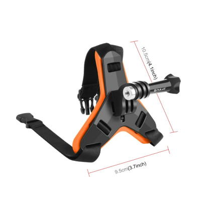 PULUZ PU579 Držiak na prilbu pre GoPro, DJI Osmo a iné akčné kamery