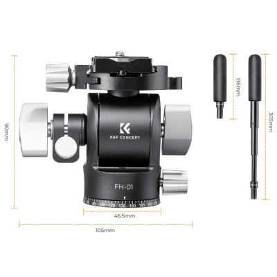 Hlava statívu K&F Concept FH-01