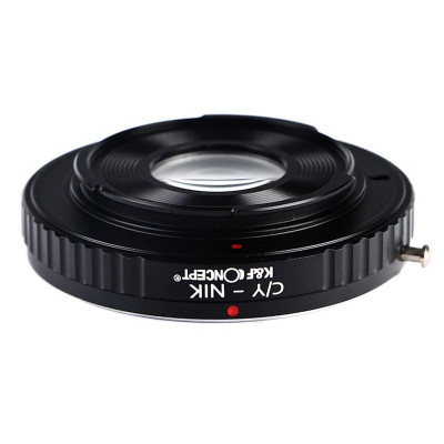 Bajonetový adaptér Contax / Yashica [objektív] - Nikon F-mount [telo] K&F Concept