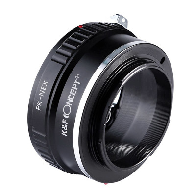 Pentax K bajonet adaptér [objektiv] – Sony NEX E-mount [tělo] K&F Concept