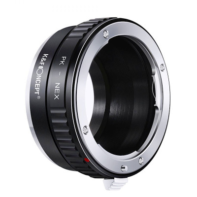 Pentax K bajonet adaptér [objektiv] – Sony NEX E-mount [tělo] K&F Concept