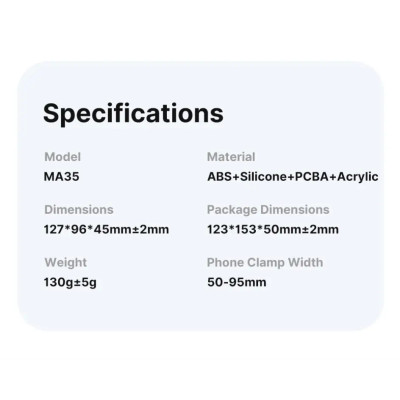 Ulanzi MA35 magnetický držák telefonu, bluetooth spoušť, zrcátko