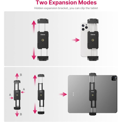 ULANZI ST-29 Držiak telefónu pre statív ( 1/4", Cold Shoe Mount)