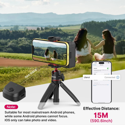 ULANZI CG02 Bluetooth držák (rukojeť) pro mobilní telefon s LED světlem