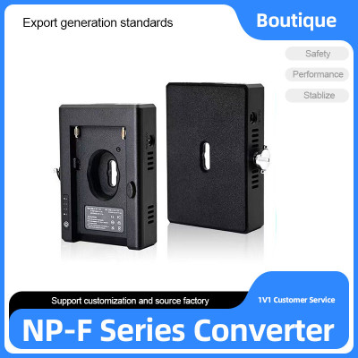 Multifunkčný batériový adaptér NP-F na napájanie fotoaparátu a príslušenstva.