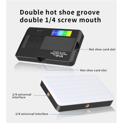 M140 MINI LED RGB světlo pro fotoaparát, telefon 6,5W