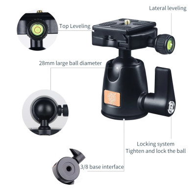 QZSD Q555 Profesionálni tripod + monopod + kulová hlava