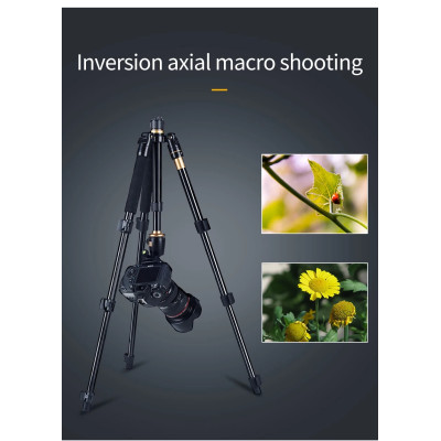 QZSD Q555 Profesionálni stativ, tripod + monopod + kulová hlava