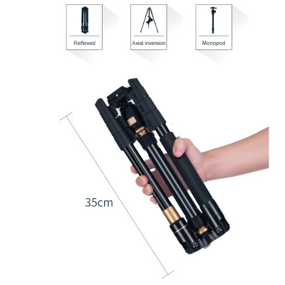 QZSD Q555 Profesionálni stativ, tripod + monopod + kulová hlava