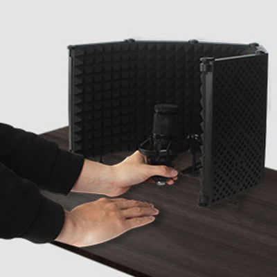 Profesionálny zvukotesný kryt mikrofónu ( 5 dielov ) používaný na spev a nahrávanie AI-1