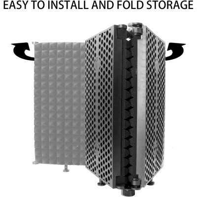 Profesionálny zvukotesný kryt mikrofónu ( 3 časti ) používaný na spev a nahrávanie AI-4