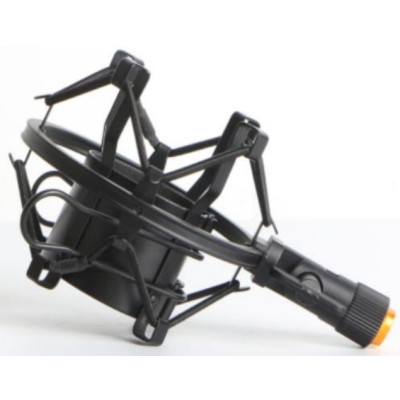 Profesionální kovový držák pro Studiové mikrofony s antivibračním odpružením pro přesné nahrávání černý