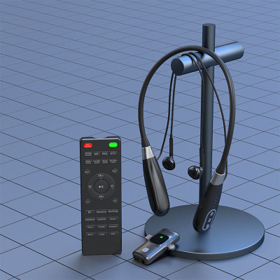 Bezdrôtová náhlavná súprava GAW-E8 s mikrofónom na živé vysielanie, podcast