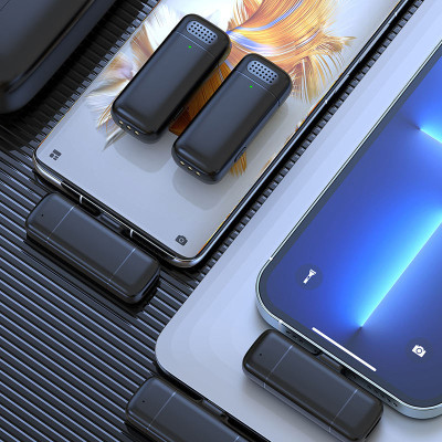 SET K6 - Bezdrátové klopové mikrofony 2 ks + příjímač USB-C