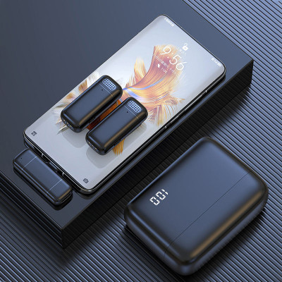 SET K6 - Bezdrôtové klopové mikrofóny 2 ks + prijímač USB-C