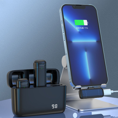 SET K6 - Bezdrôtové klopové mikrofóny 2 ks + prijímač USB-C