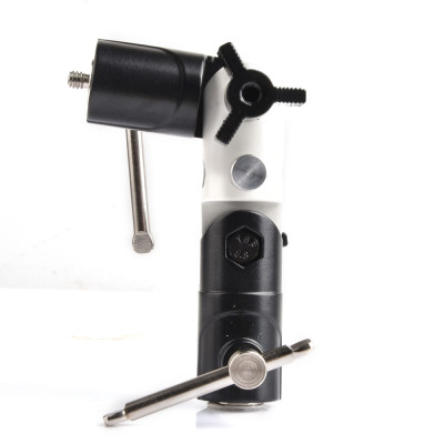 Otočný držiak blesku, dáždnika, softboxu typu U 1/4" - 3/8" , kov